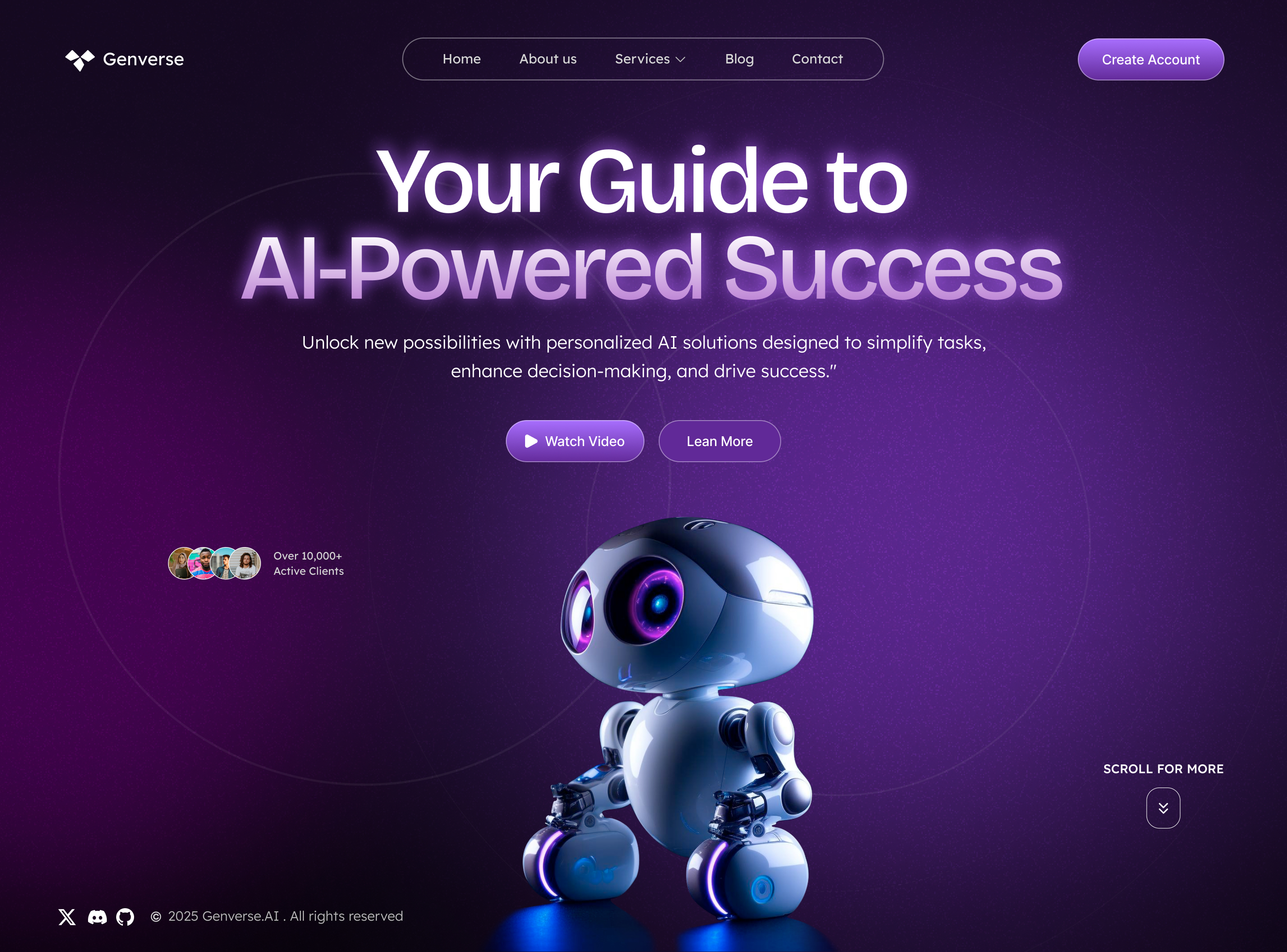 Genverse AI Landing